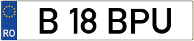 Trailer License Plate